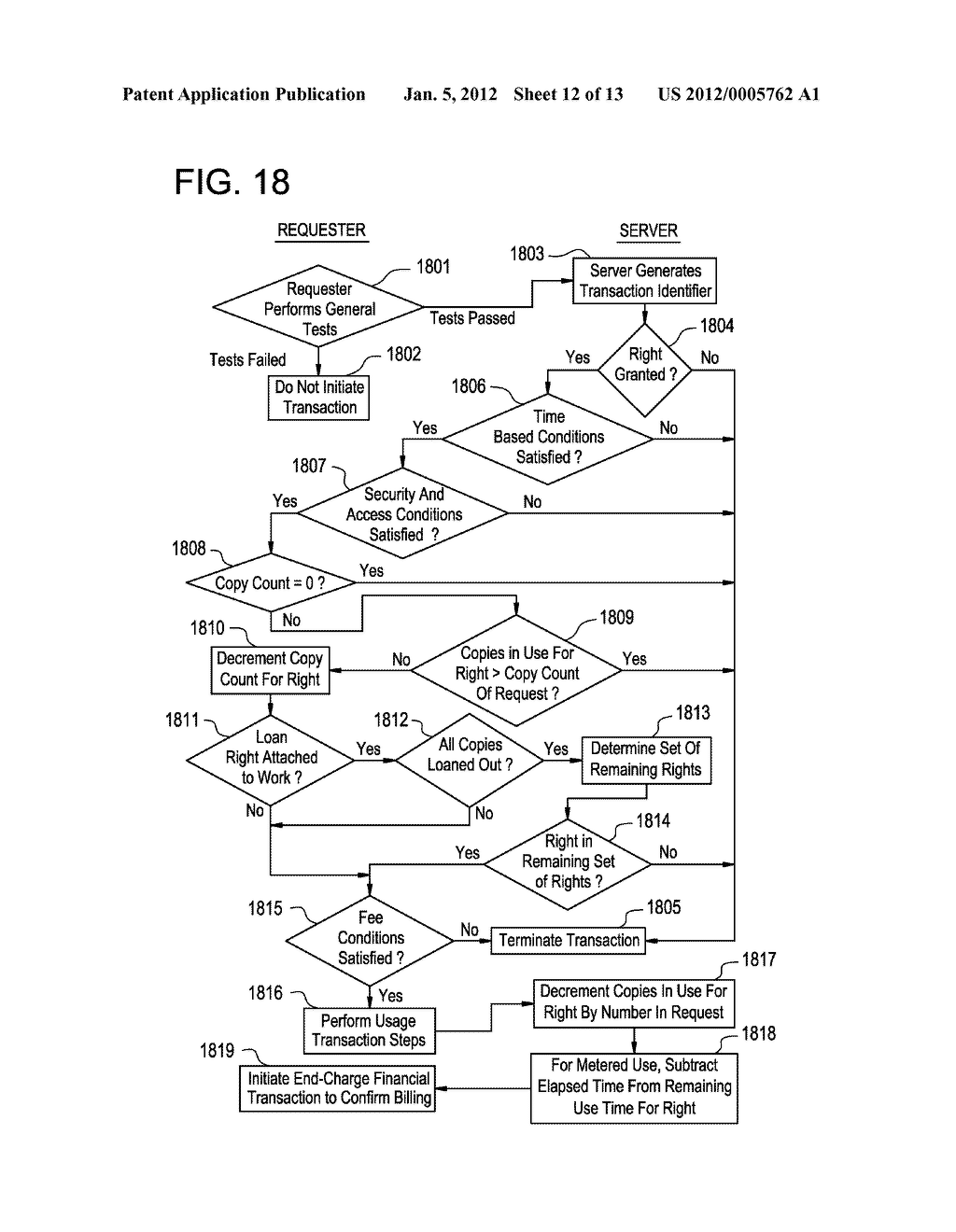 SYSTEM AND METHOD FOR RENDERING CONTENT ASSOCIATED WITH A DIGITAL WORK - diagram, schematic, and image 13