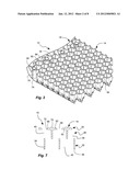 CUSHION WITH DOUBLE STACKED OFF-SET HONEYCOMB diagram and image