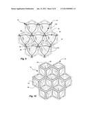 CUSHION WITH DOUBLE STACKED OFF-SET HONEYCOMB diagram and image