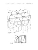 CUSHION WITH DOUBLE STACKED OFF-SET HONEYCOMB diagram and image