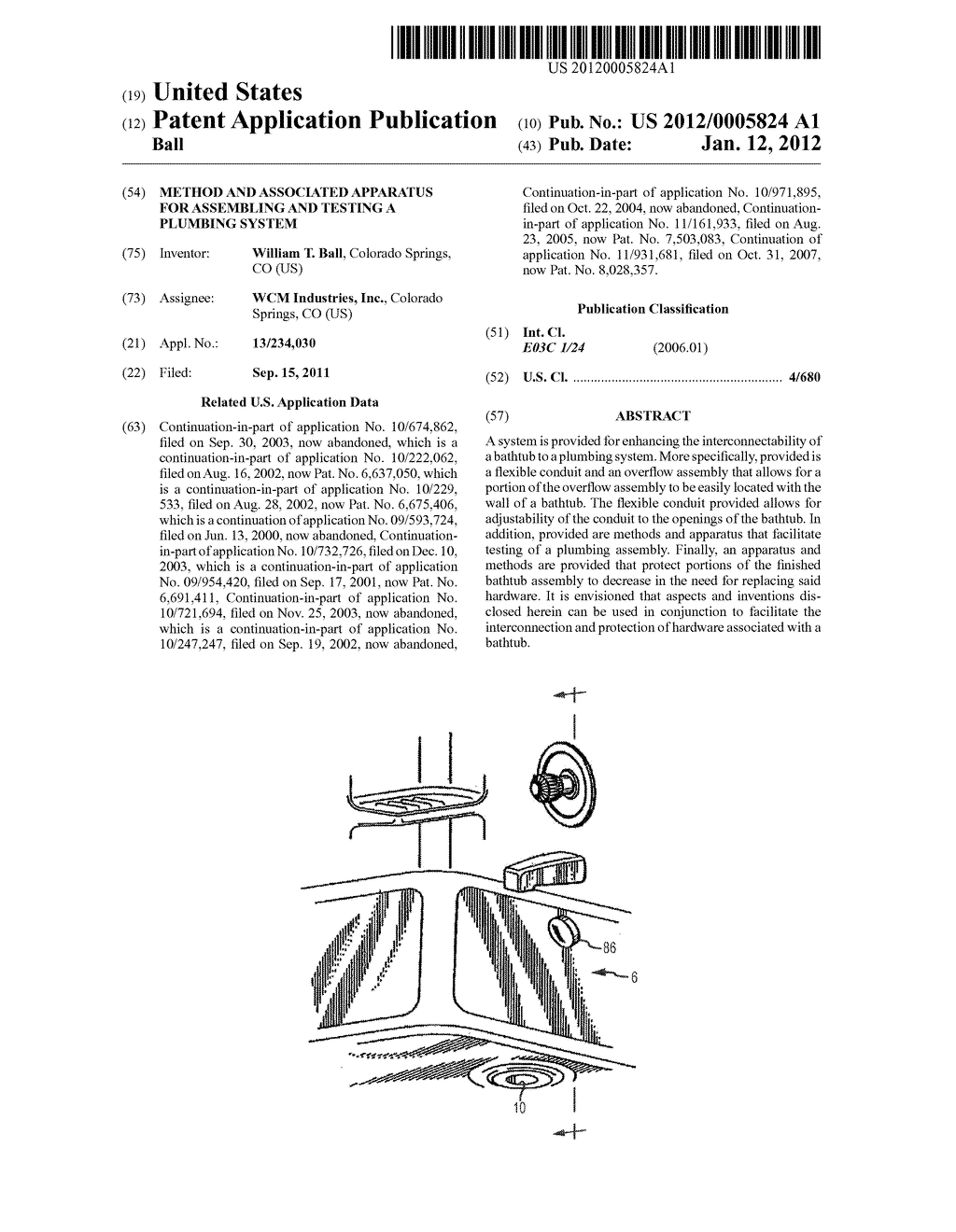 Method and Associated Apparatus for Assembling and Testing a Plumbing     System - diagram, schematic, and image 01