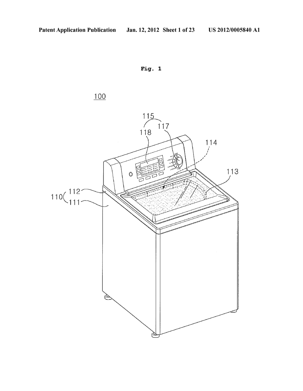 WASHING MACHINE AND METHOD FOR CONTROLLING THE SAME - diagram, schematic, and image 02