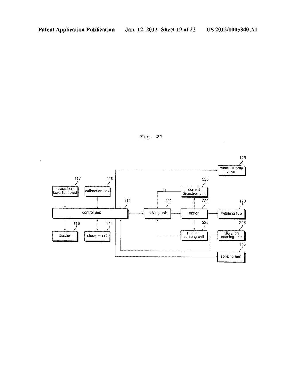 WASHING MACHINE AND METHOD FOR CONTROLLING THE SAME - diagram, schematic, and image 20