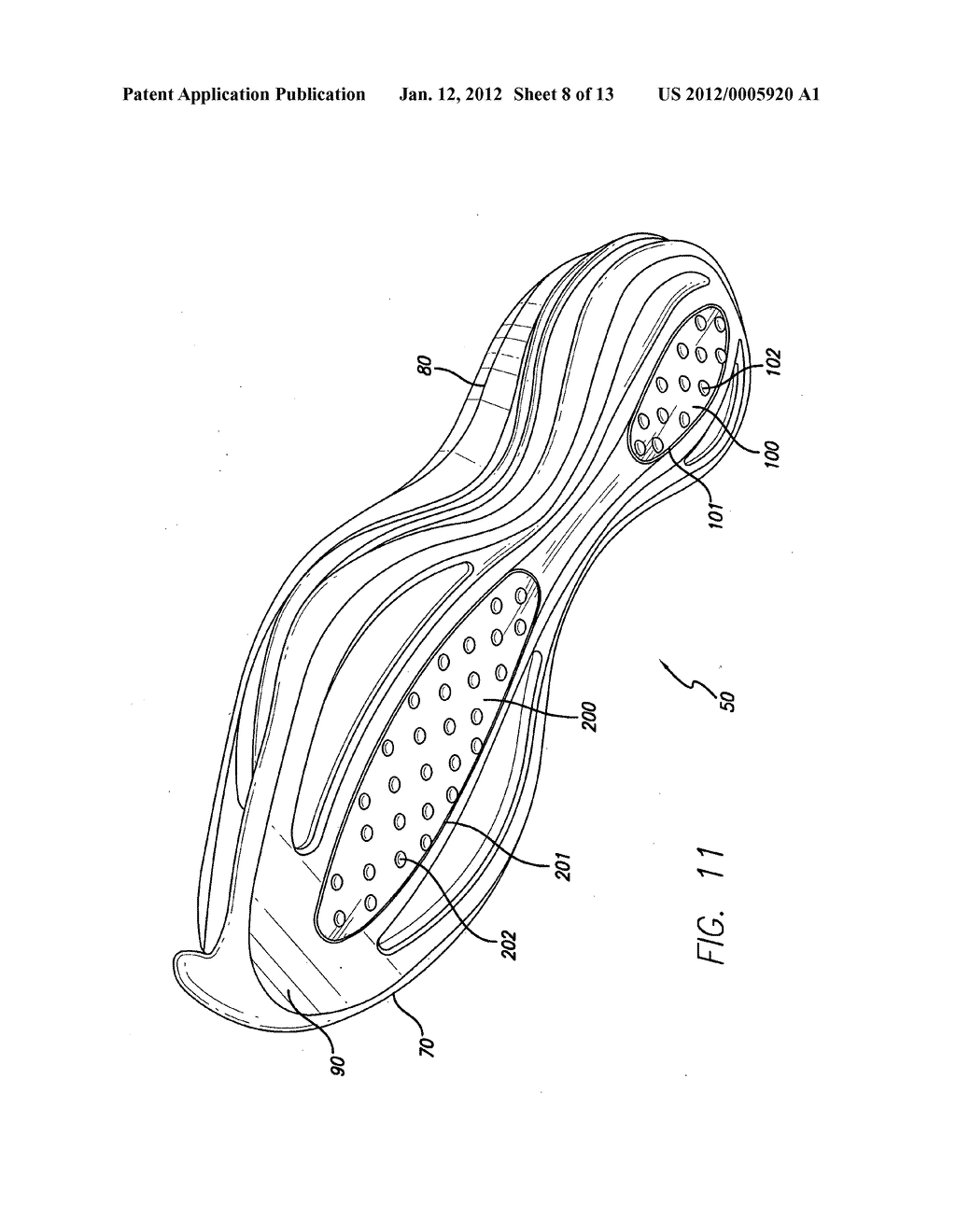 Shoe sole structure and assembly - diagram, schematic, and image 09