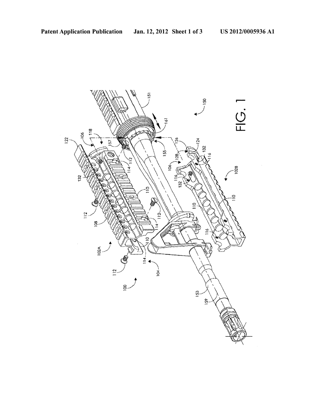 SYSTEMS AND METHODS FOR INSTALLING A HAND GUARD ON A FIREARM - diagram, schematic, and image 02