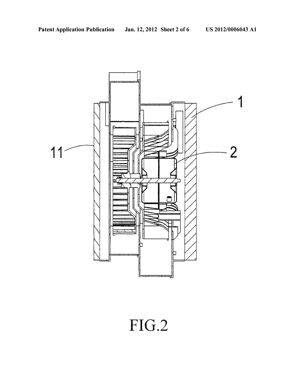 IMPELLER MOUNTING STRUCTURE OF AIR CONDITIONING DEVICE - diagram, schematic, and image 03