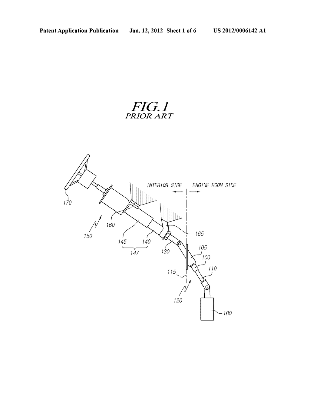 TILT HINGE BRACKET OF STEERING COLUMN FOR VEHICLE AND STEERING COLUMN FOR     VEHICLE HAVING THE SAME - diagram, schematic, and image 02