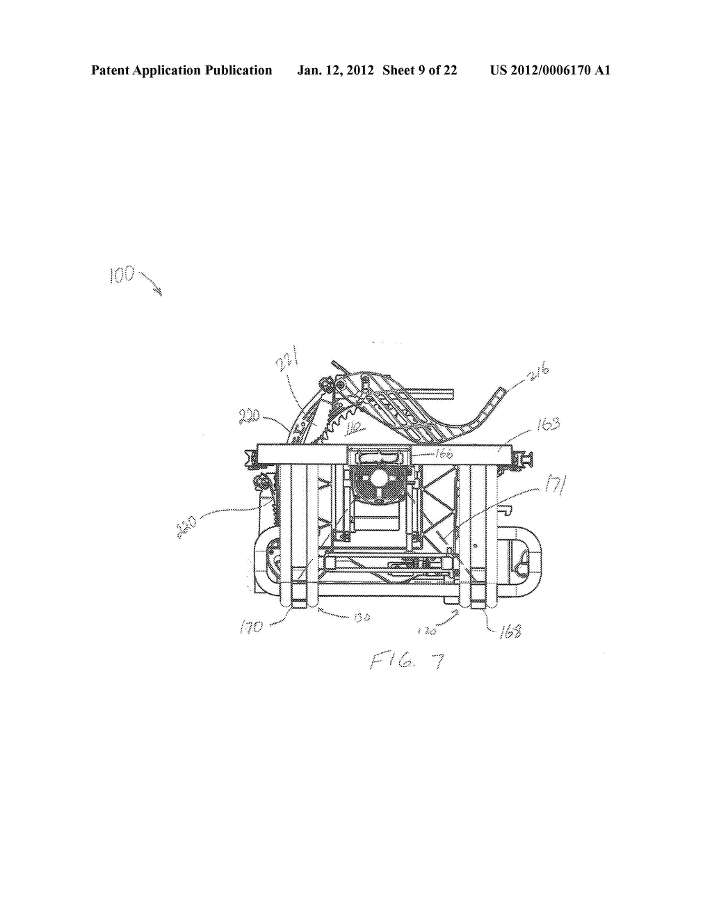 Portable Table Saw - diagram, schematic, and image 10