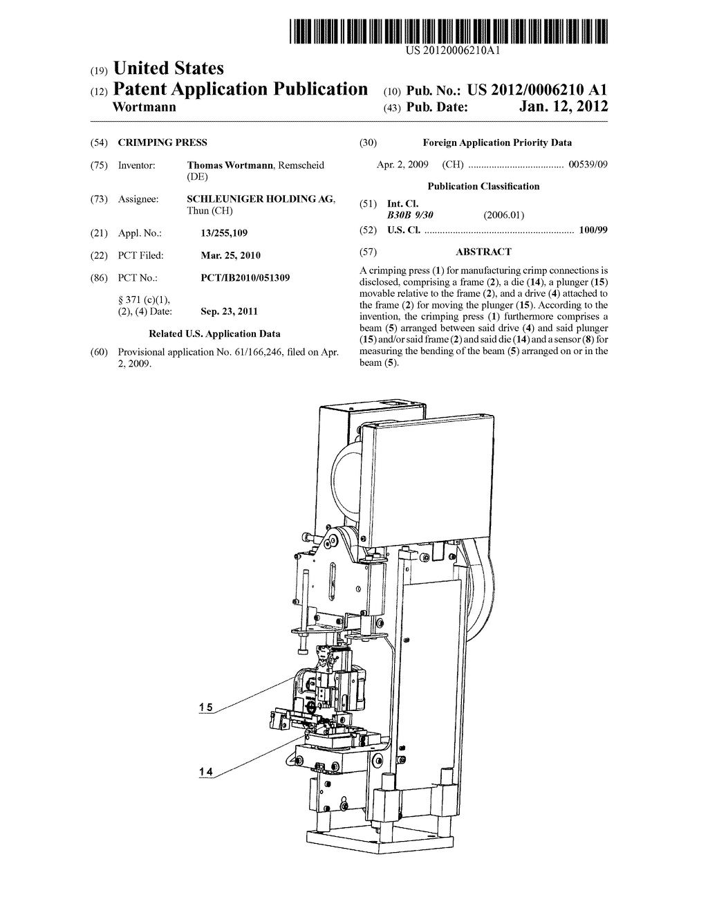 CRIMPING PRESS - diagram, schematic, and image 01