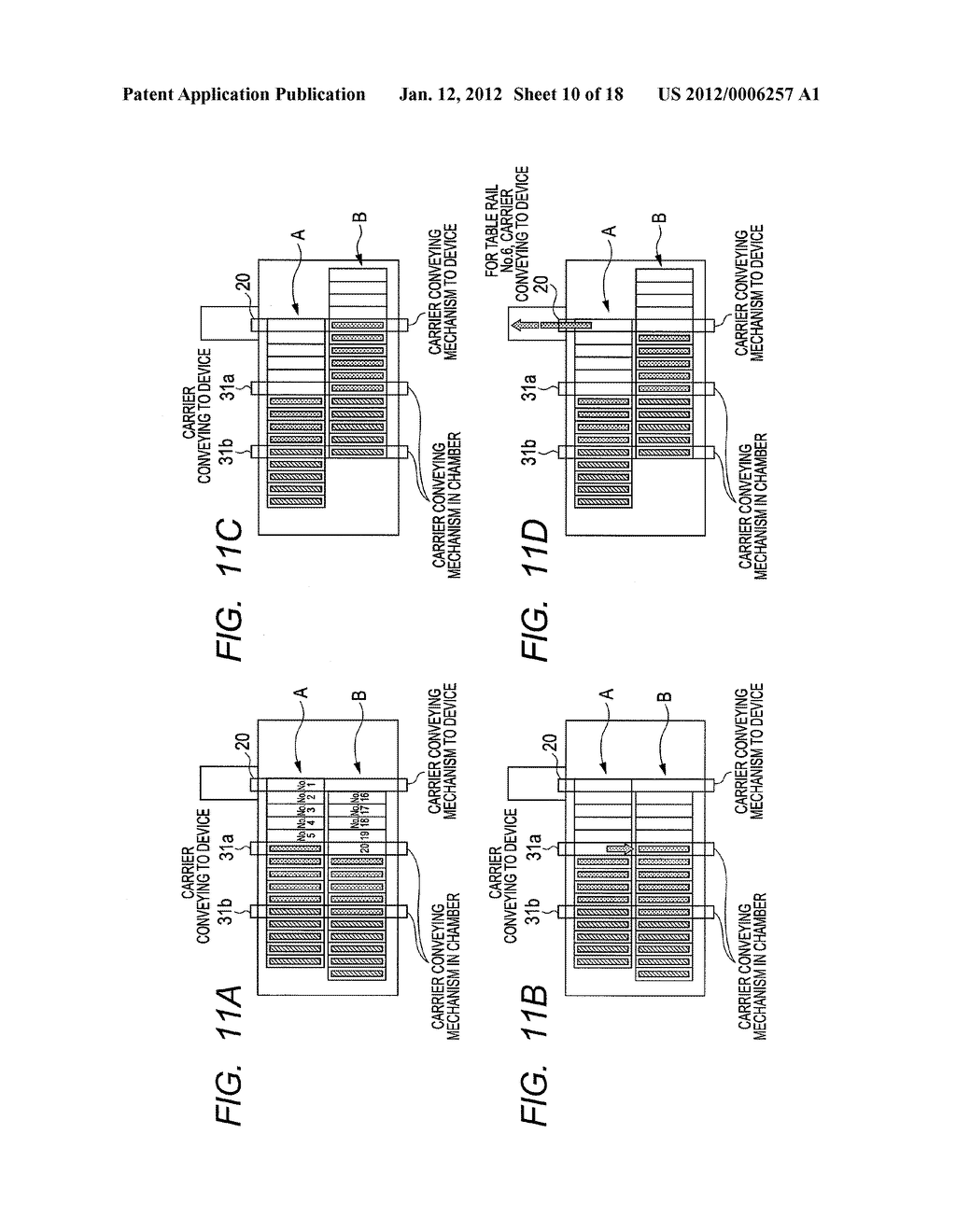 SUBSTRATE HOLDER STOCKER DEVICE, SUBSTRATE PROCESSING APPARATUS, AND     SUBSTRATE HOLDER MOVING METHOD USING THE SUBSTRATE HOLDER STOCKER DEVICE - diagram, schematic, and image 11