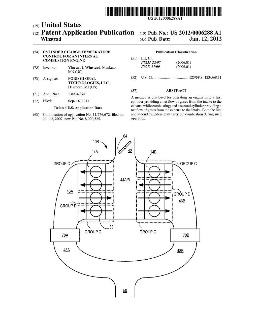 Cylinder Charge Temperature Control for an Internal Combustion Engine - diagram, schematic, and image 01