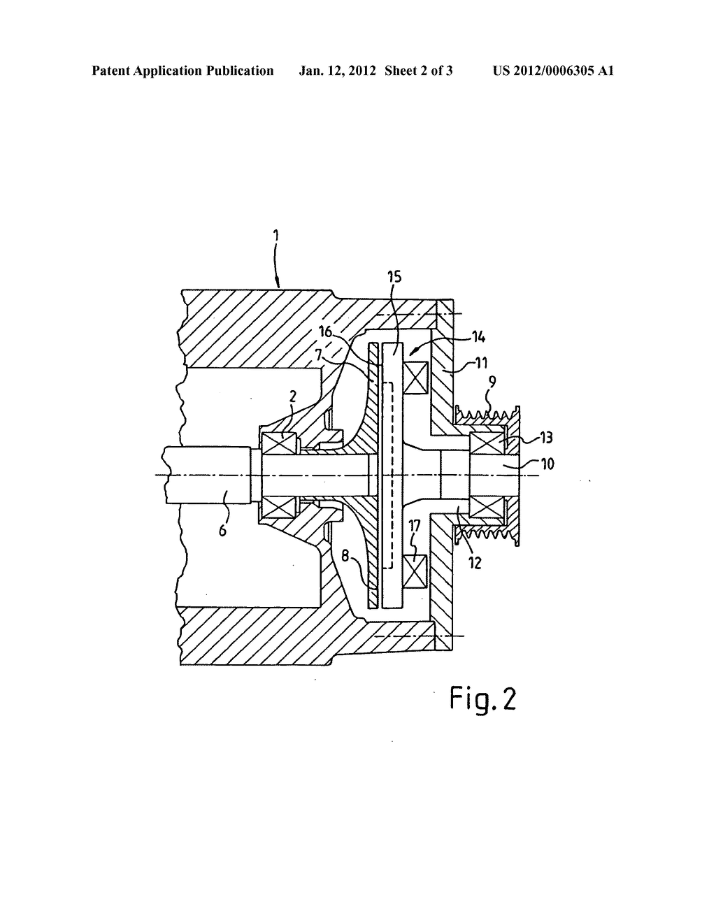 Supercharging device for compressing charge air for an internal combustion     engine - diagram, schematic, and image 03