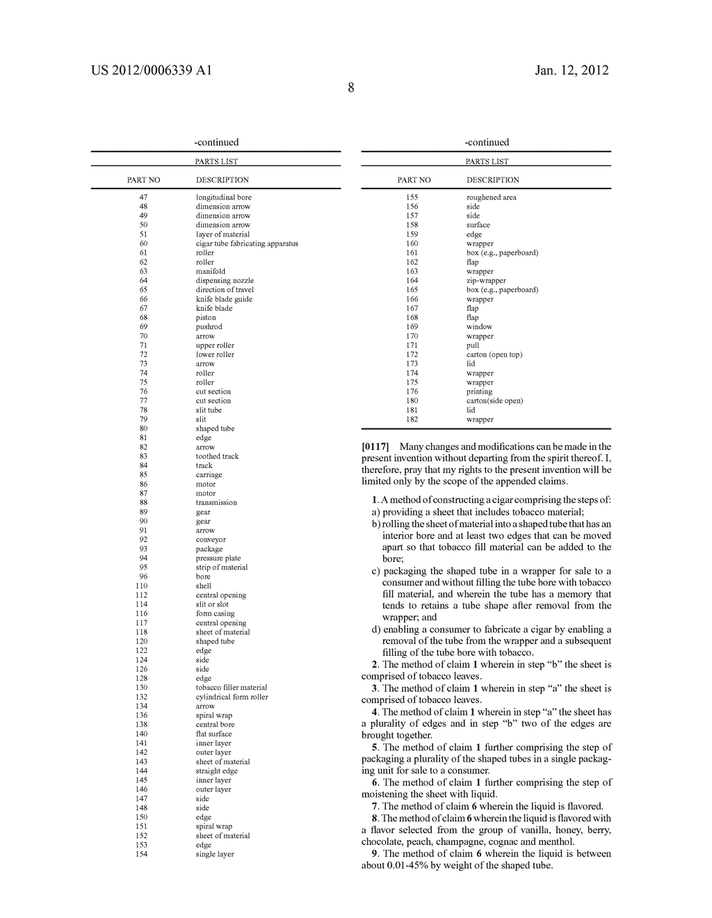 METHOD OF MAKING A TOBACCO PRODUCT - diagram, schematic, and image 20