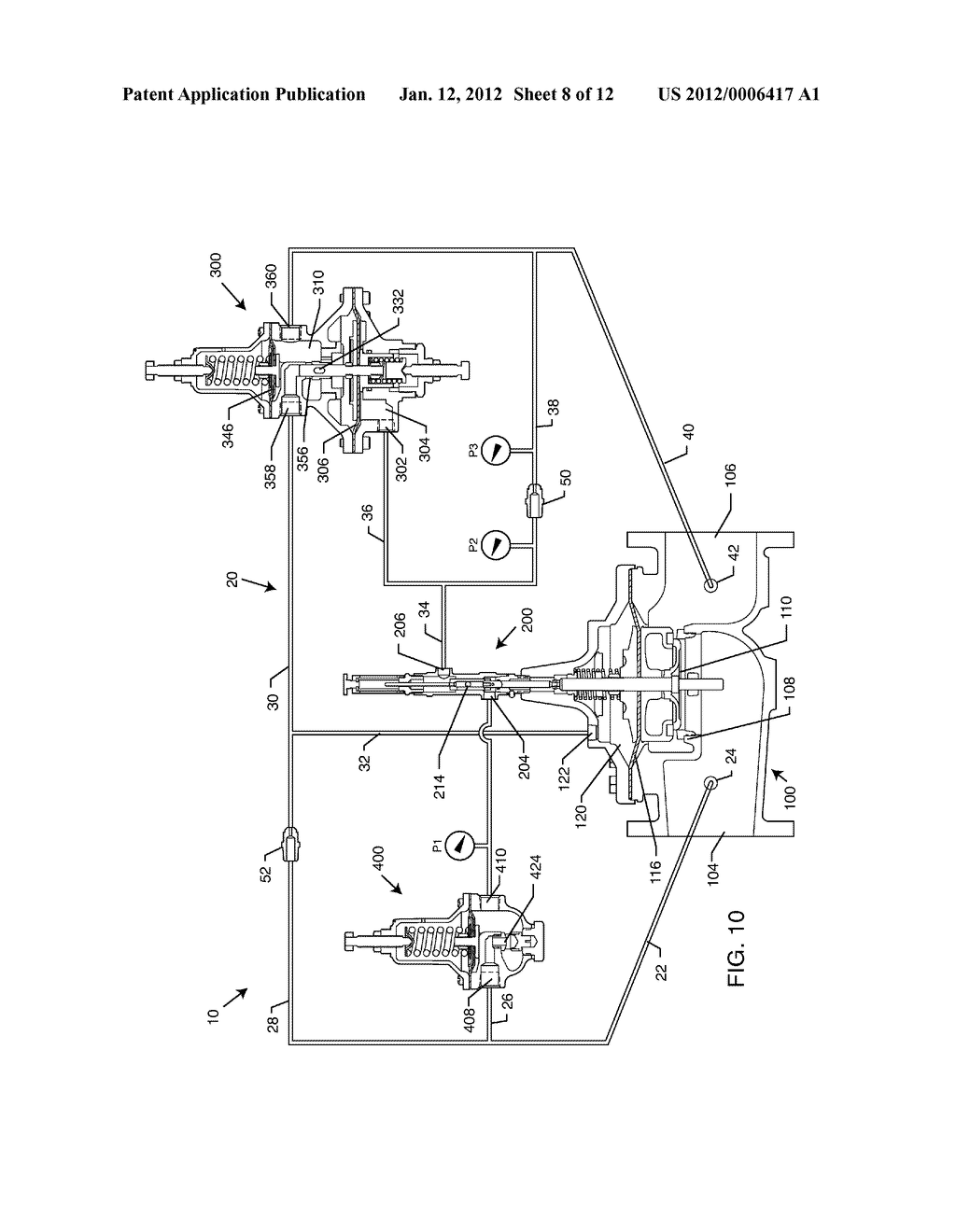 SYSTEM AND METHOD FOR HYDRAULICALLY MANAGING FLUID PRESSURE DOWNSTREAM     FROM A MAIN VALVE BETWEEN SET POINTS - diagram, schematic, and image 09