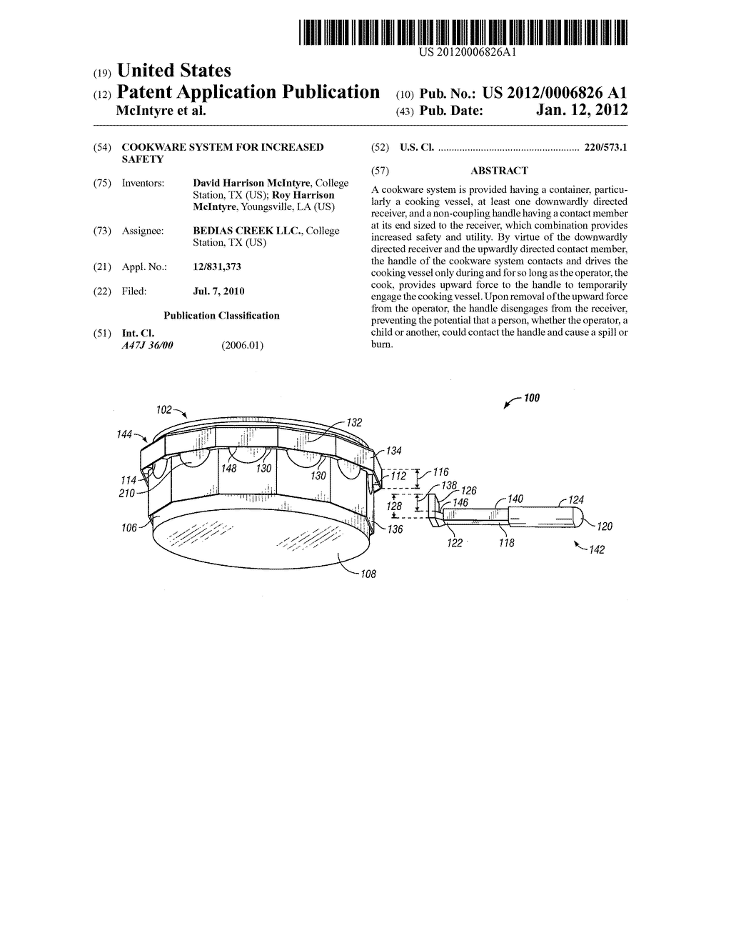 Cookware system for increased safety - diagram, schematic, and image 01