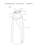 PUMPING DEVICE OF FLUID CONTAINER AND PRESS BUTTON diagram and image