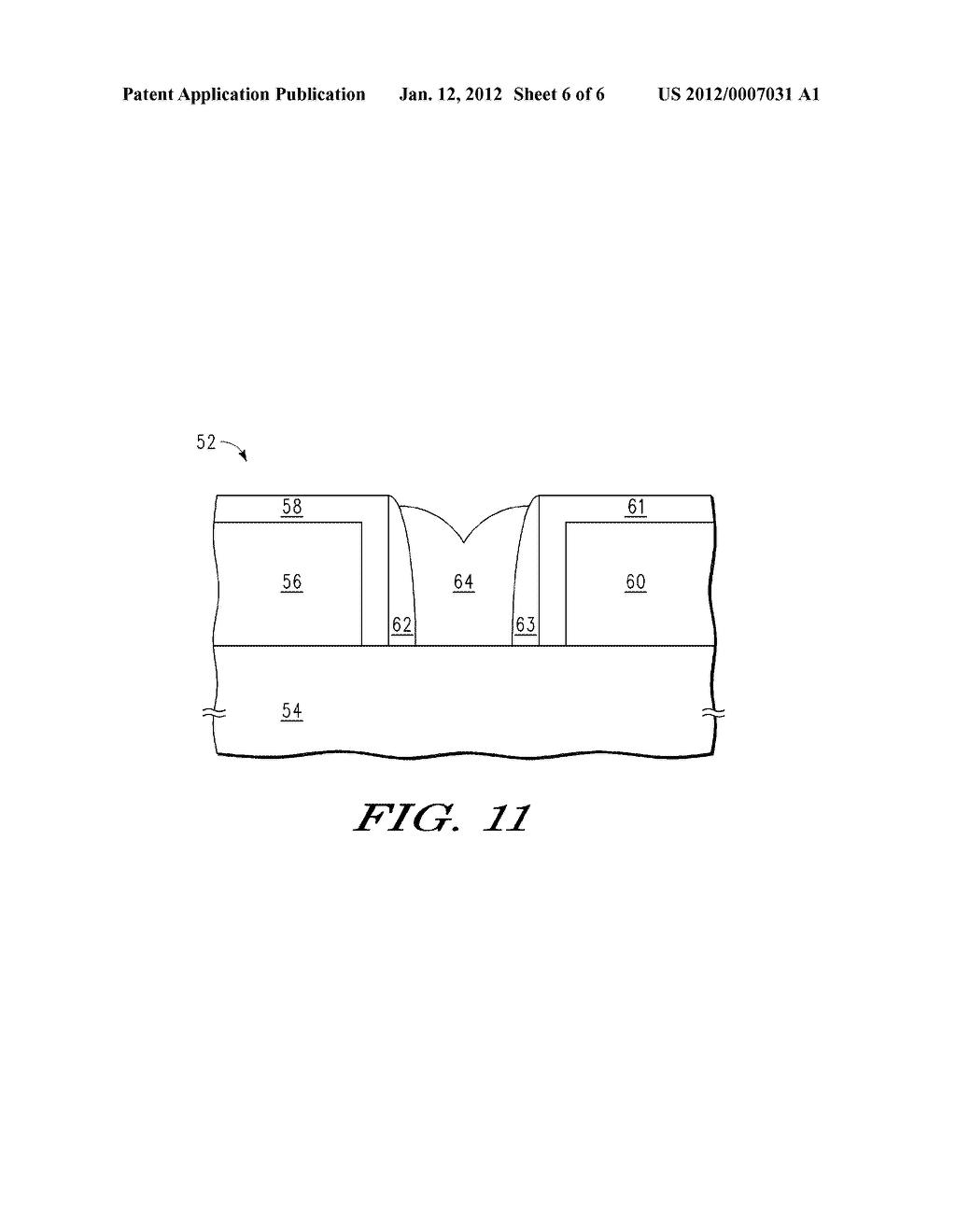 PHASE CHANGE MEMORY CELL WITH HEATER AND METHOD THEREFOR - diagram, schematic, and image 07