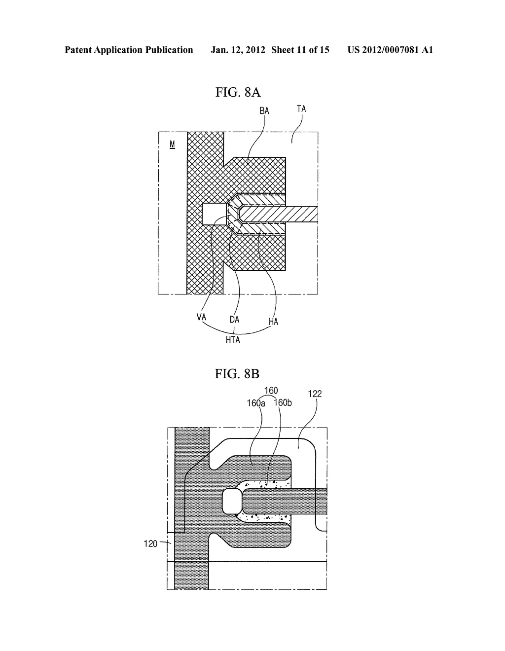 ARRAY SUBSTRATE FOR DISPLAY DEVICE AND METHOD OF FABRICATING THE SAME - diagram, schematic, and image 12