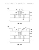 SEMICONDUCTOR DEVICE STRUCTURES INCLUDING DAMASCENE TRENCHES WITH     CONDUCTIVE STRUCTURES AND RELATED METHOD diagram and image