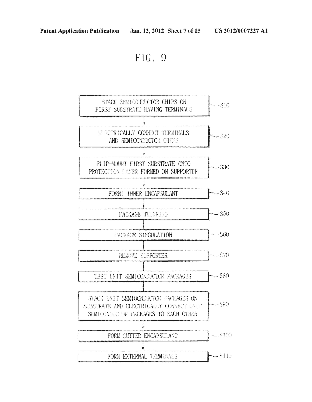 HIGH DENSITY CHIP STACKED PACKAGE, PACKAGE-ON-PACKAGE AND METHOD OF     FABRICATING THE SAME - diagram, schematic, and image 08