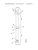 STEERING RACK HOUSING COMPRISING CROSS-SECTIONAL CONTRACTIONS diagram and image