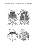 SEATING STRUCTURE WITH A CONTOURED FLEXIBLE BACKREST diagram and image