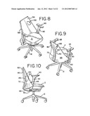 SEATING STRUCTURE WITH A CONTOURED FLEXIBLE BACKREST diagram and image