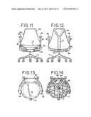 SEATING STRUCTURE WITH A CONTOURED FLEXIBLE BACKREST diagram and image