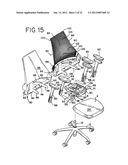 SEATING STRUCTURE WITH A CONTOURED FLEXIBLE BACKREST diagram and image