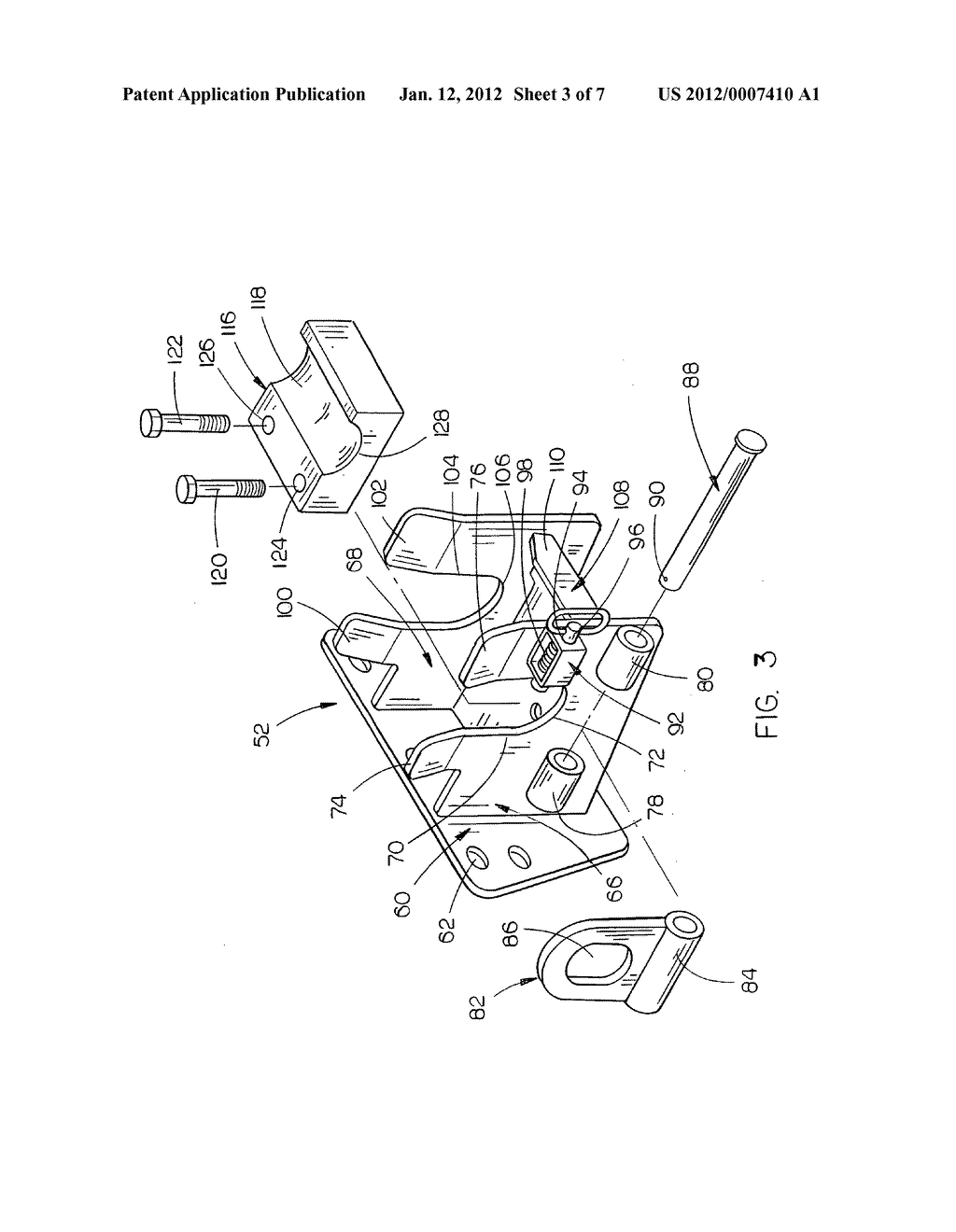 Pivot pin and saddle assembly for a side-dump trailer or truck - diagram, schematic, and image 04