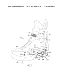 Article of Footwear with Lighting System diagram and image