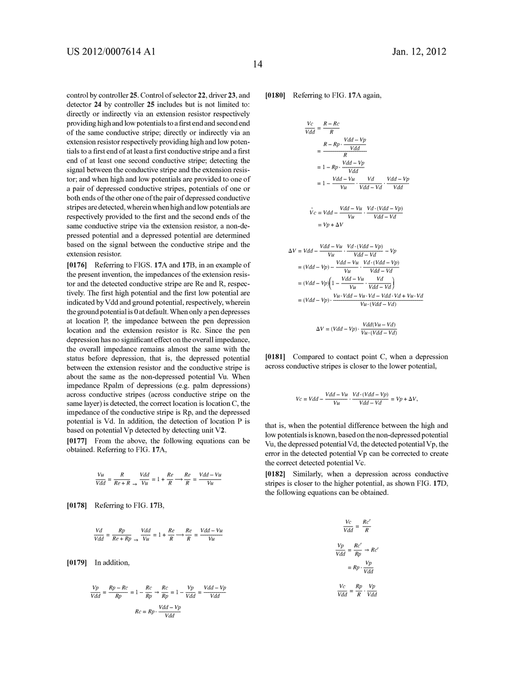 Method and Device for Position Detection with Palm Rejection - diagram, schematic, and image 41