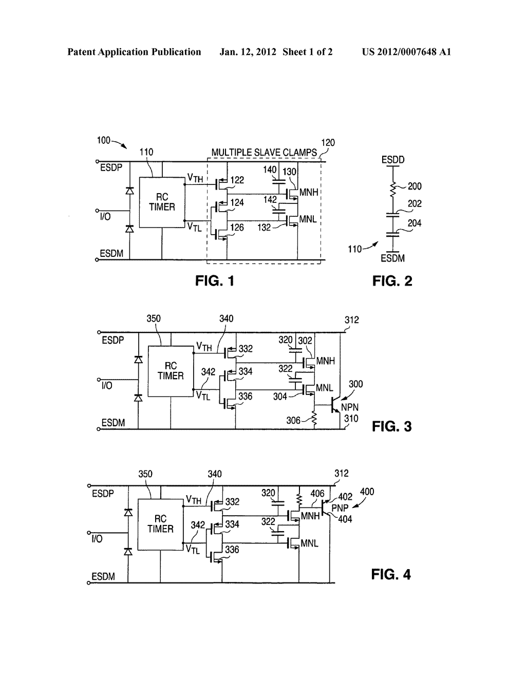 High voltage tolerant, small footprint BJT-CMOS active clamp - diagram, schematic, and image 02