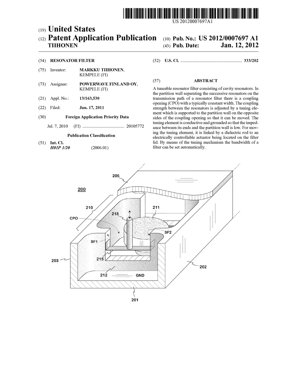 RESONATOR FILTER - diagram, schematic, and image 01