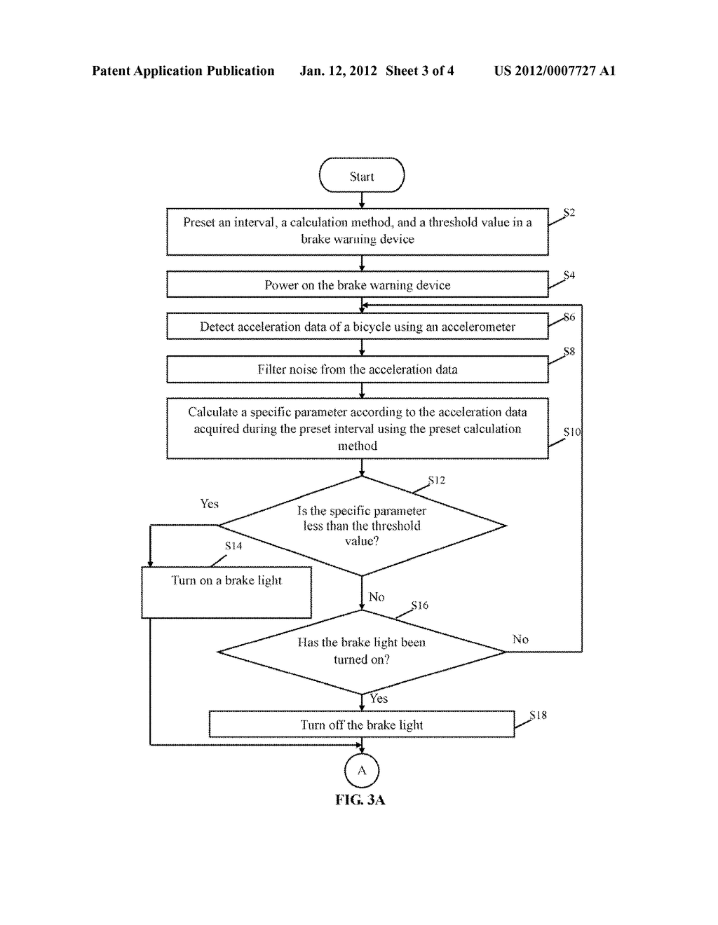 BRAKE WARNING DEVICE AND METHOD - diagram, schematic, and image 04