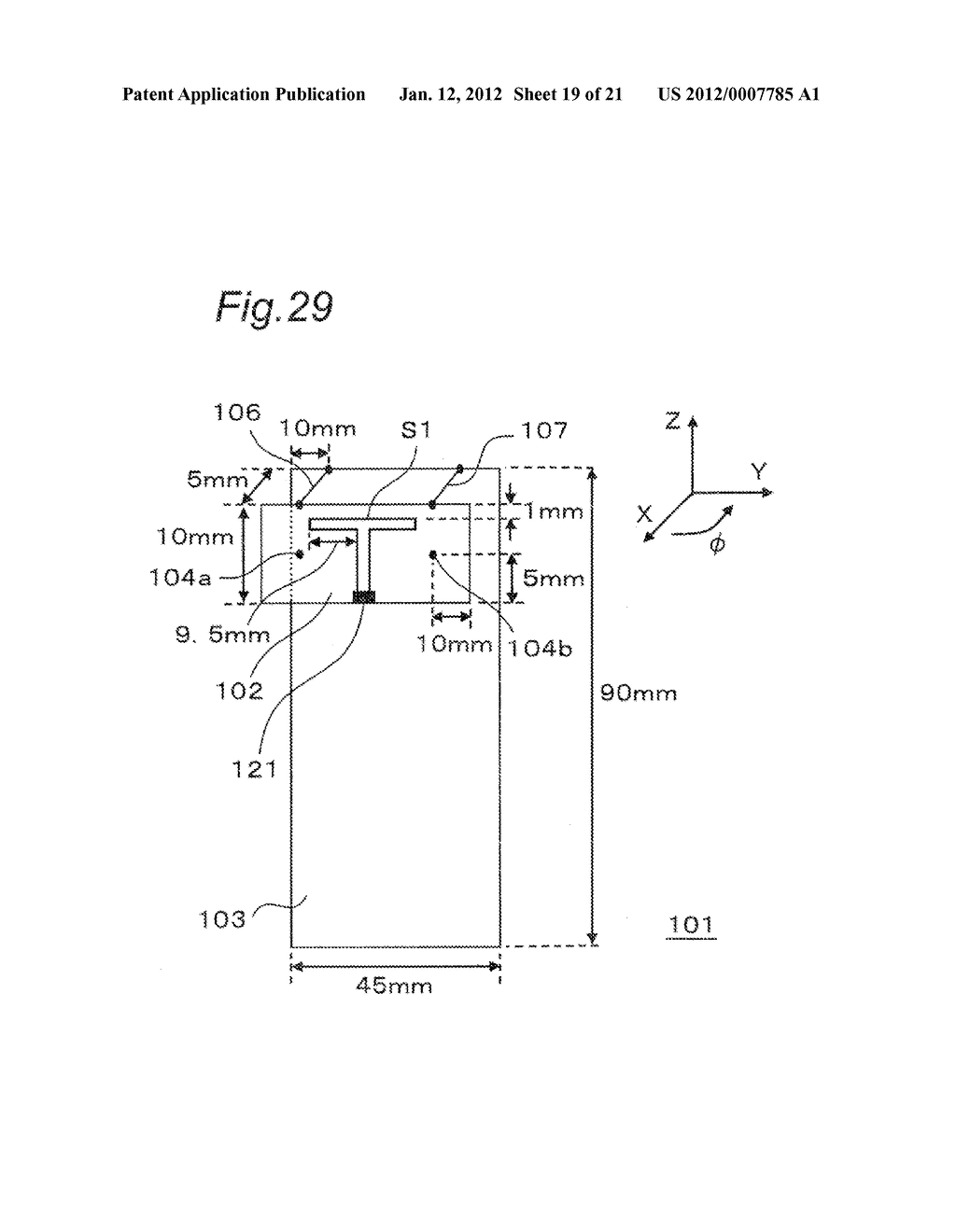 ANTENNA APPARATUS FOR SIMULTANEOUSLY TRANSMITTING MULTIPLE RADIO SIGNALS     WITH DIFFERENT RADIATION CHARACTERISTICS - diagram, schematic, and image 20