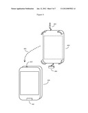 DETACHABLE BACK MOUNTED TOUCHPAD FOR A HANDHELD COMPUTERIZED DEVICE diagram and image