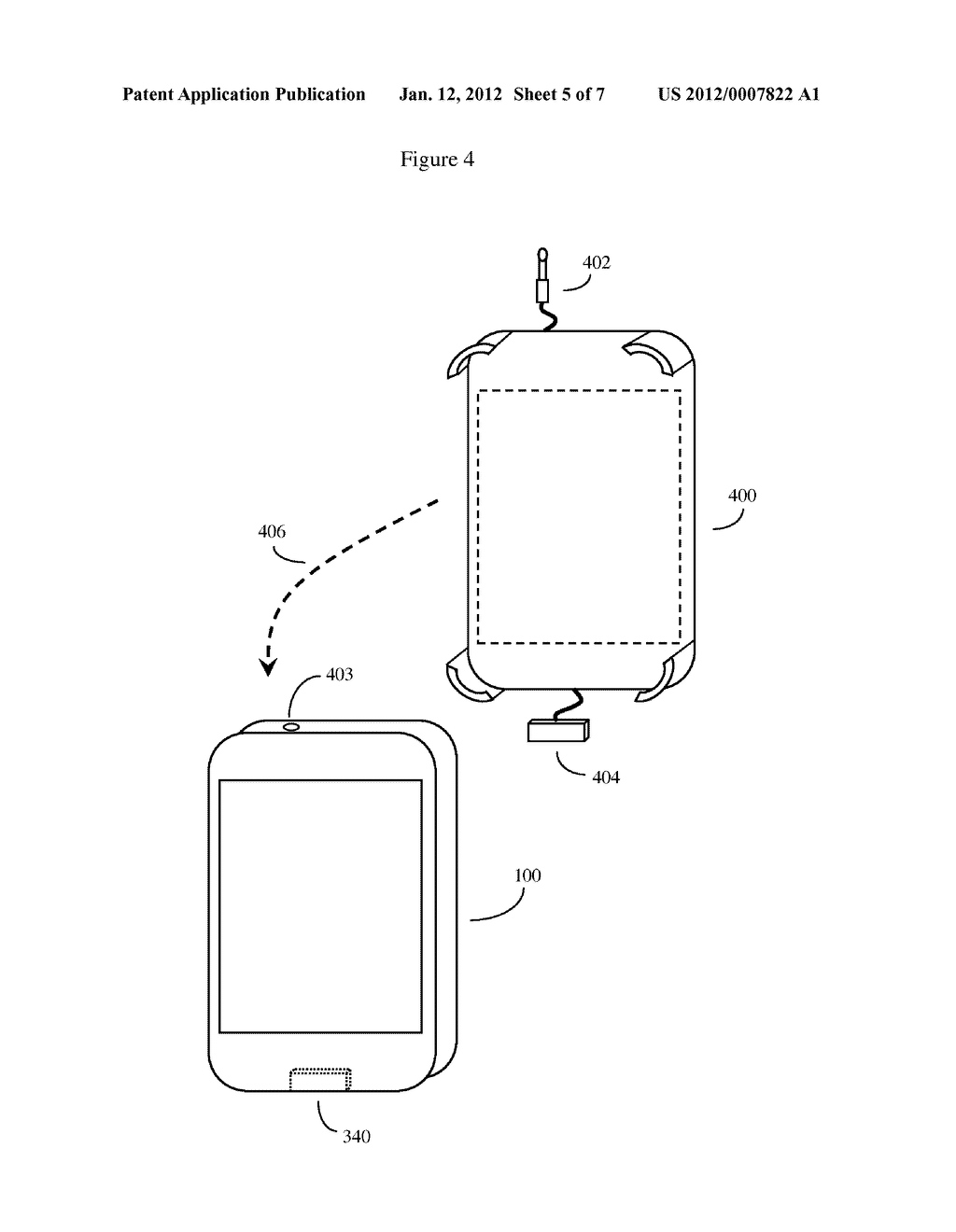 DETACHABLE BACK MOUNTED TOUCHPAD FOR A HANDHELD COMPUTERIZED DEVICE - diagram, schematic, and image 06