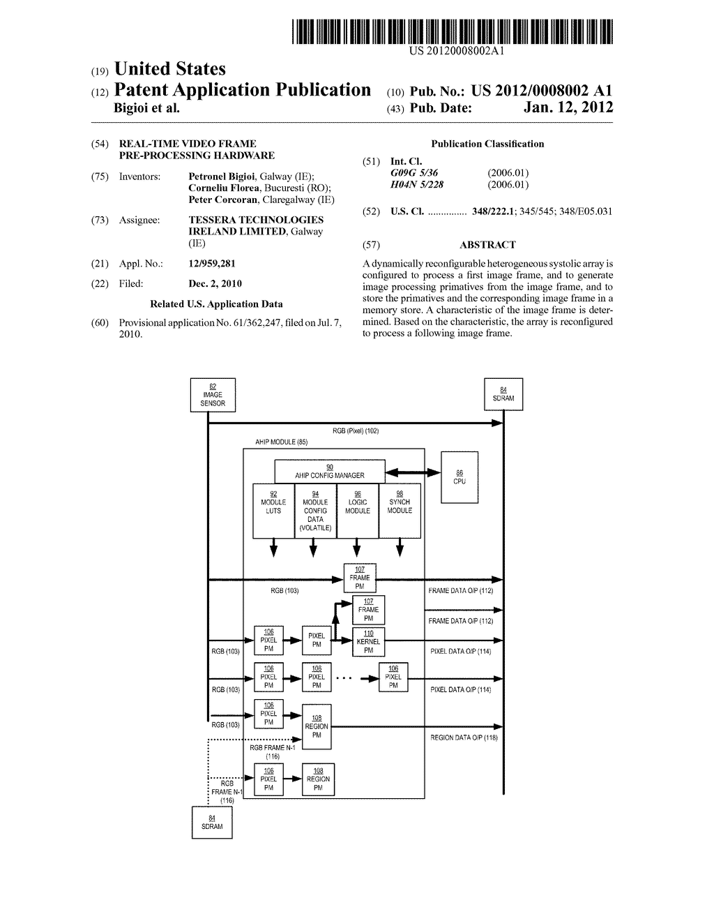 Real-Time Video Frame Pre-Processing Hardware - diagram, schematic, and image 01