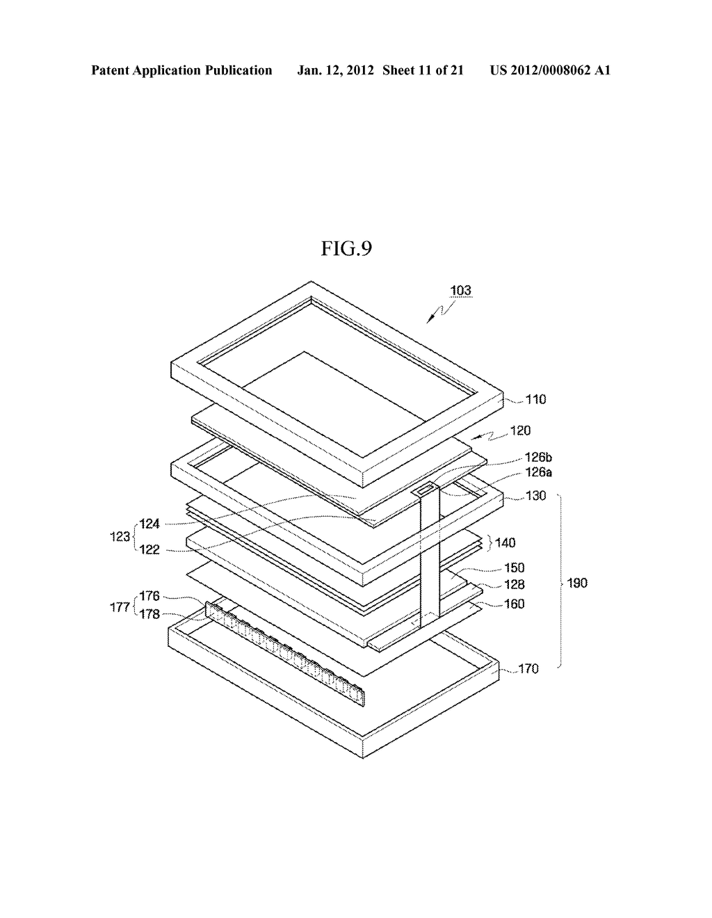 LIQUID CRYSTAL DISPLAY AND DISPLAY APPARATUS SET HAVING THE SAME - diagram, schematic, and image 12