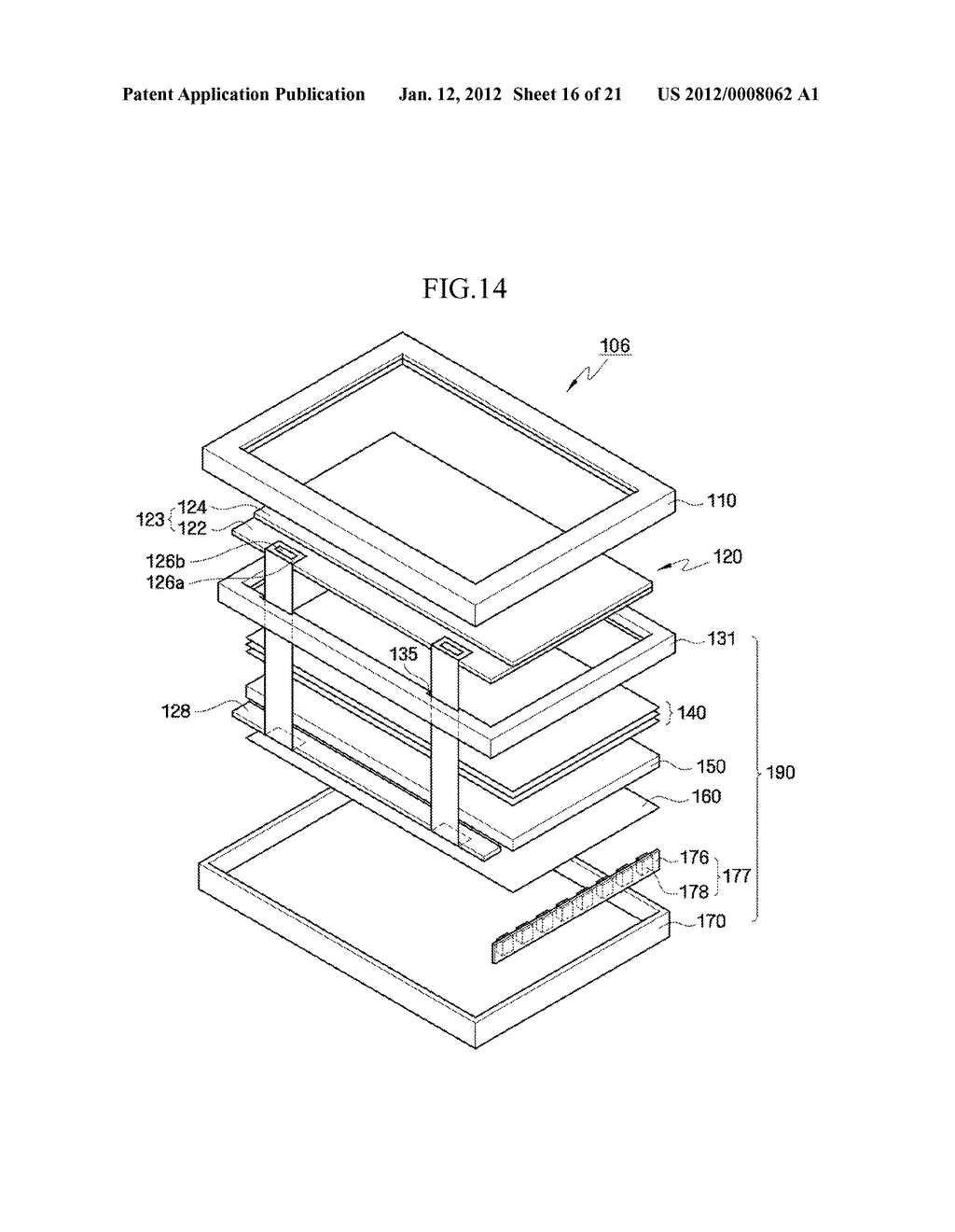 LIQUID CRYSTAL DISPLAY AND DISPLAY APPARATUS SET HAVING THE SAME - diagram, schematic, and image 17