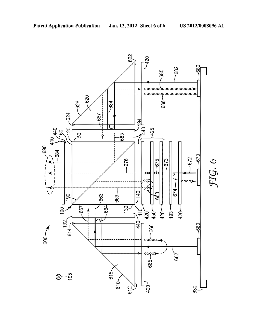 OPTICAL ELEMENT AND COLOR COMBINER - diagram, schematic, and image 07