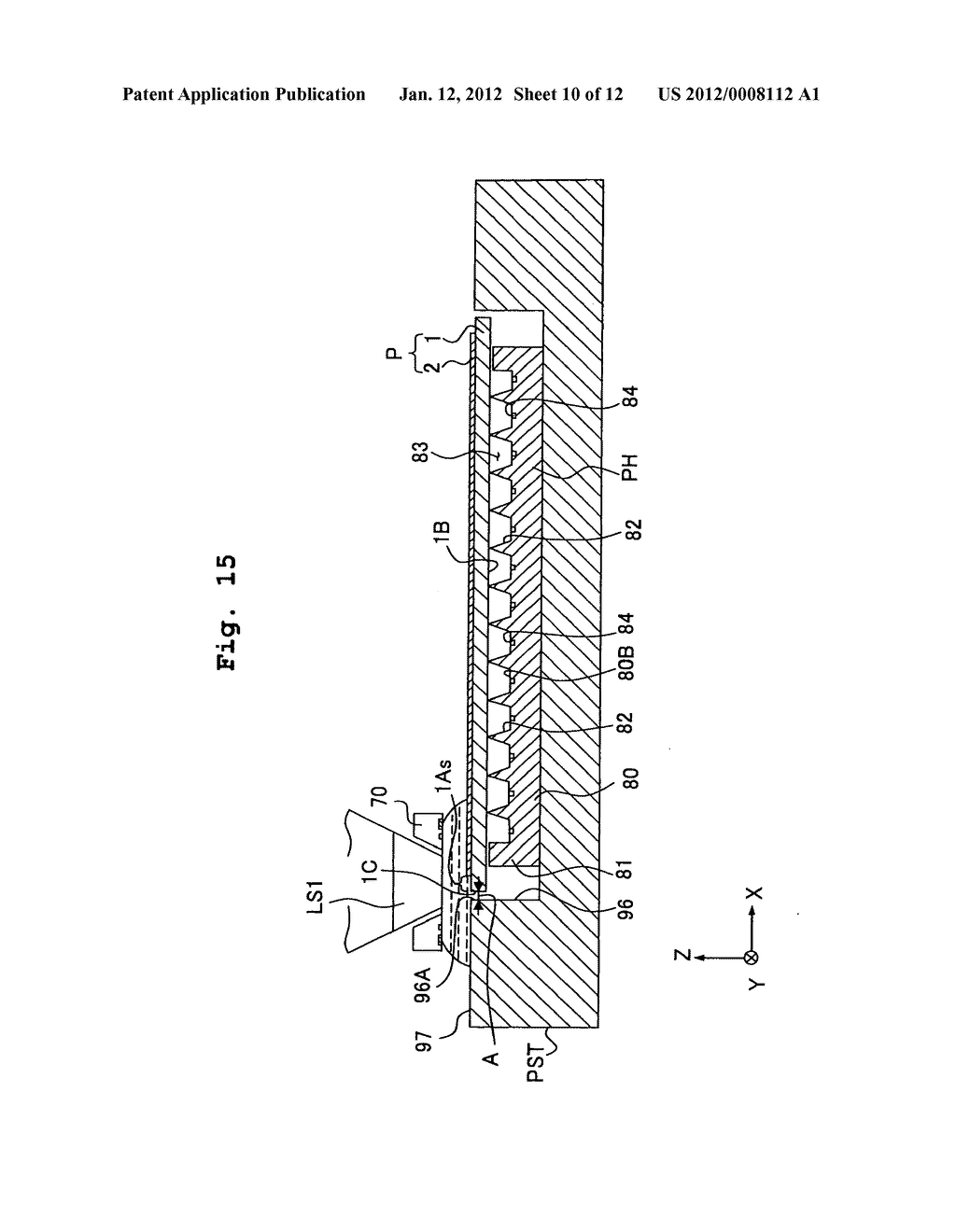 Substrate processing method, exposure apparatus, and method for producing     device by immersing substrate in second liquid before immersion exposure     through first liquid - diagram, schematic, and image 11