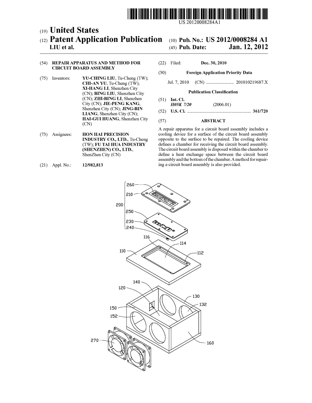 REPAIR APPARATUS AND METHOD FOR CIRCUIT BOARD ASSEMBLY - diagram, schematic, and image 01