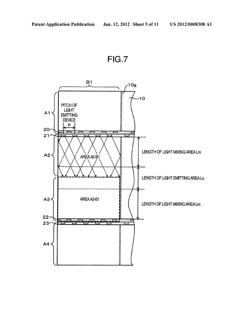 LIGHTING UNIT AND DISPLAY PROVIDED WITH THE SAME - diagram, schematic, and image 06