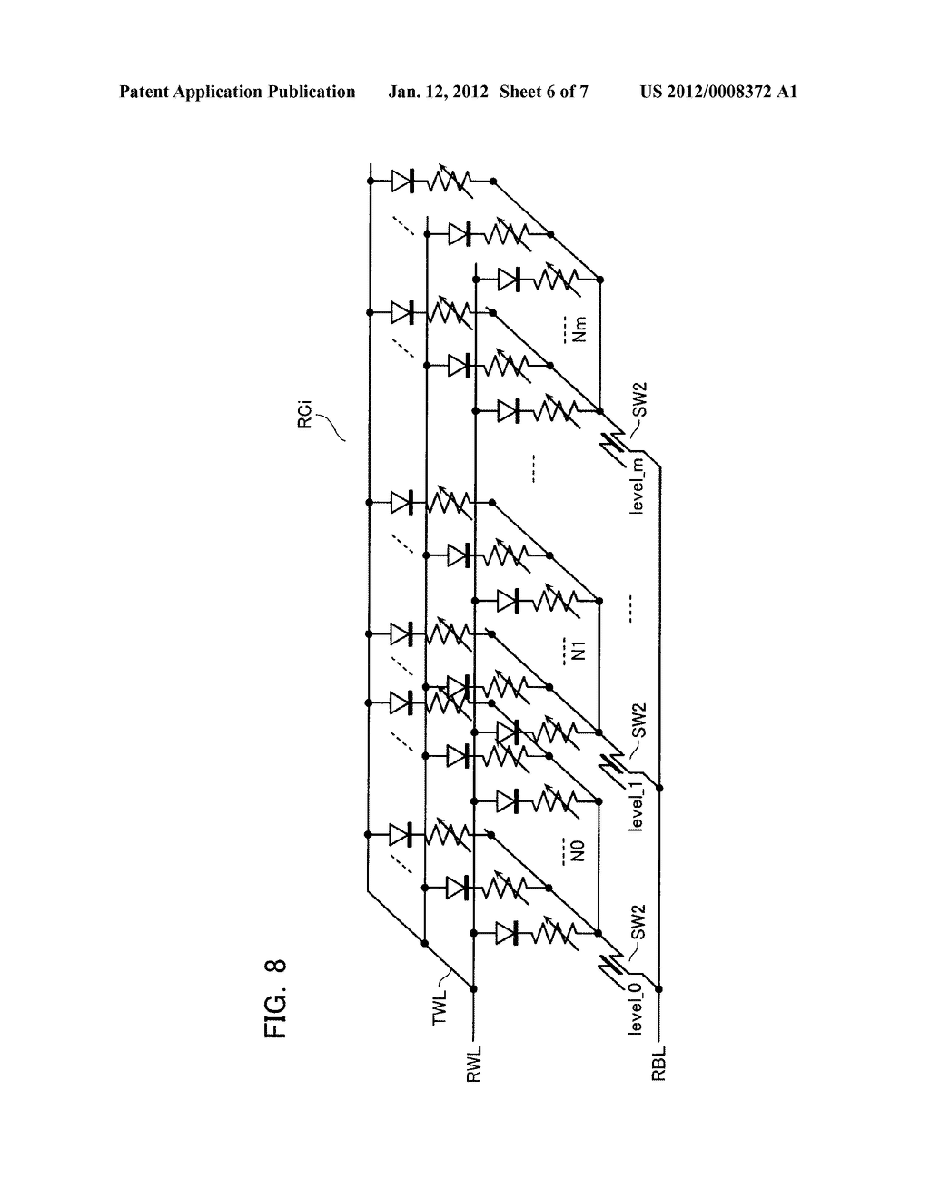 RESISTANCE CHANGE MEMORY DEVICE - diagram, schematic, and image 07