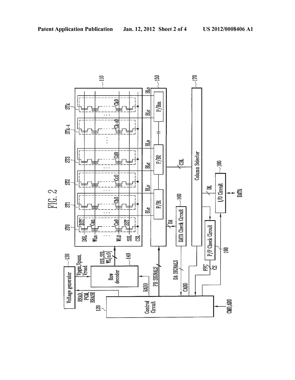 NONVOLATILE MEMORY DEVICE AND METHOD OF OPERATING THE SAME - diagram, schematic, and image 03