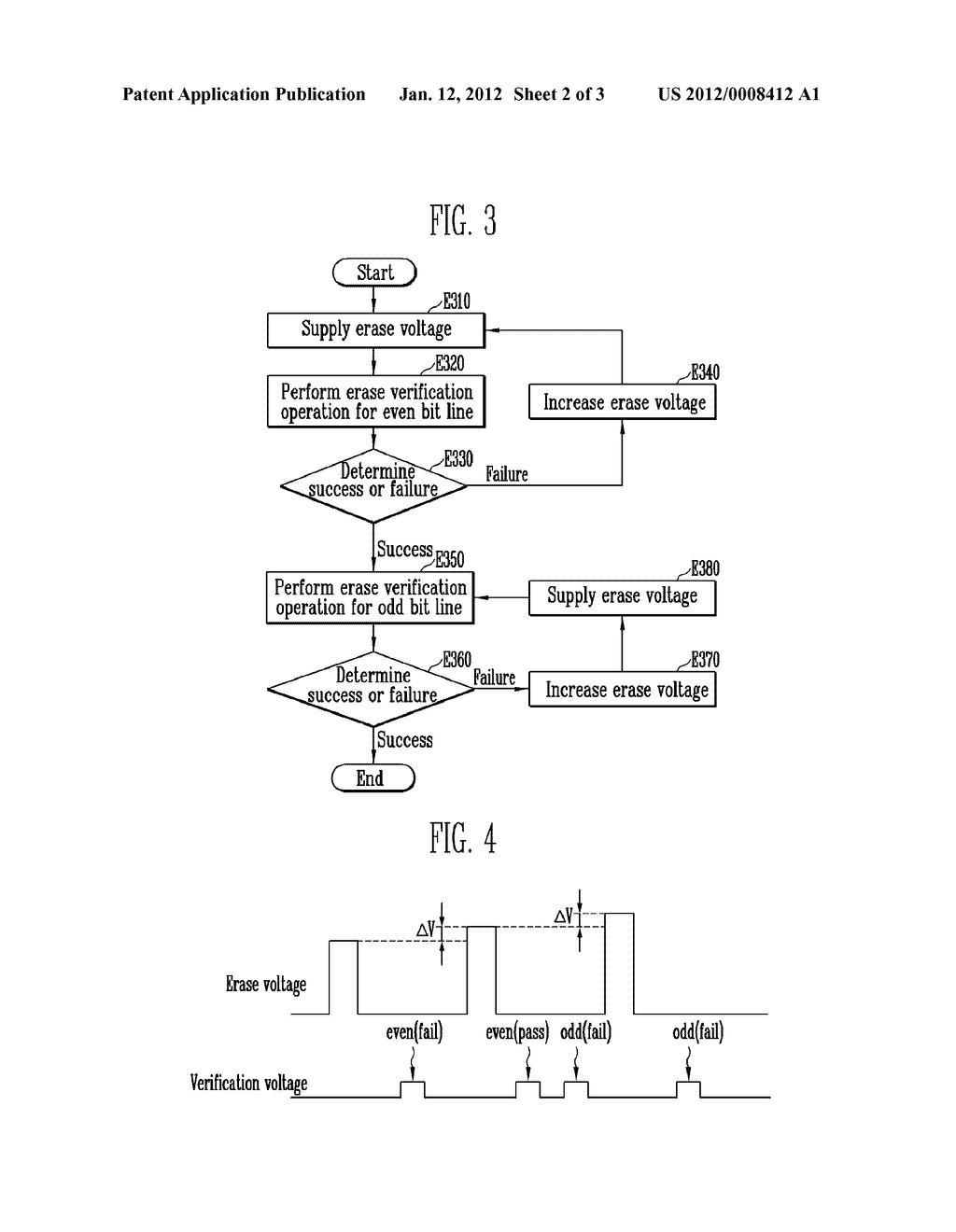 NONVOLATILE MEMORY DEVICE AND METHOD OF ERASING THE SAME - diagram, schematic, and image 03