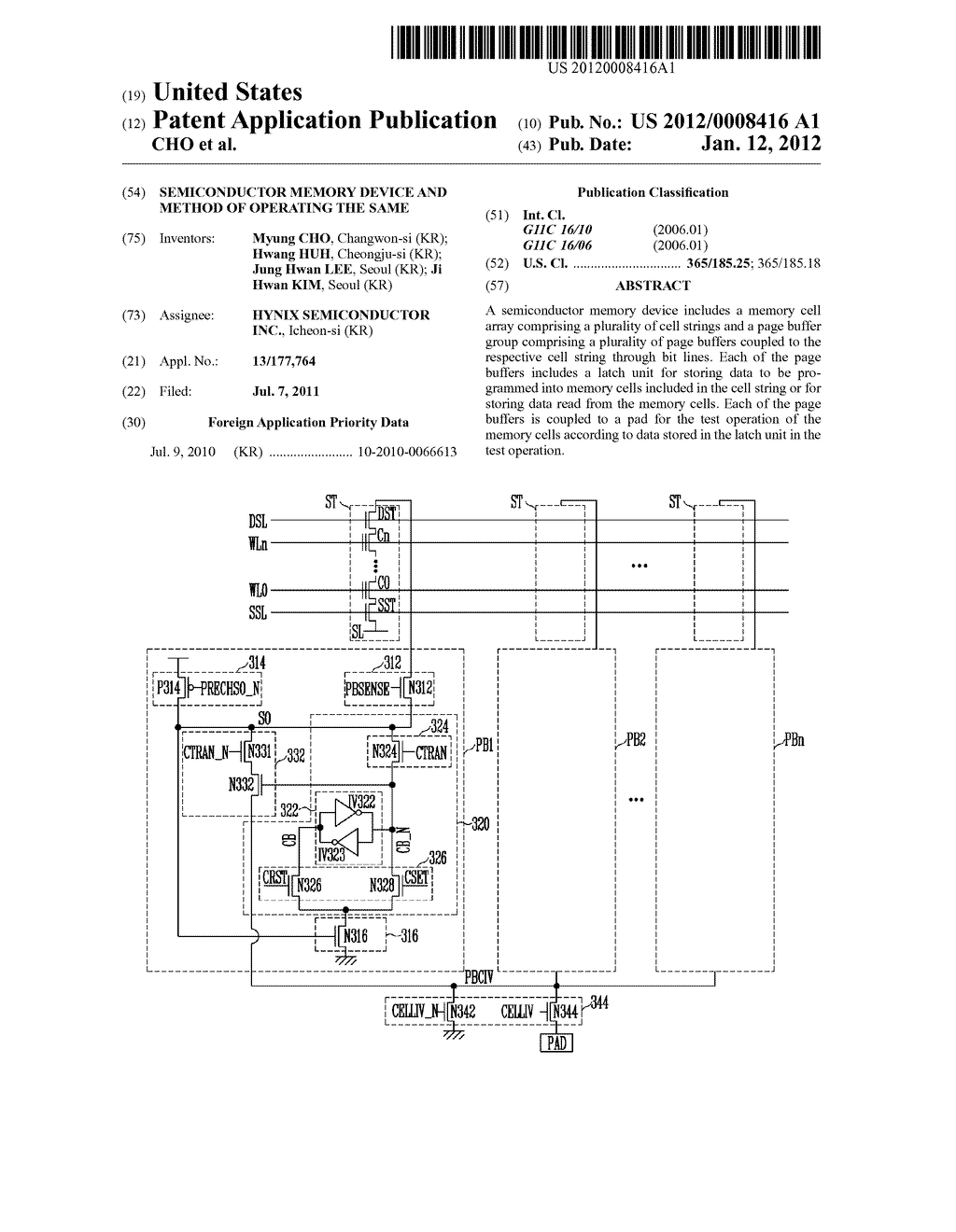 SEMICONDUCTOR MEMORY DEVICE AND METHOD OF OPERATING THE SAME - diagram, schematic, and image 01