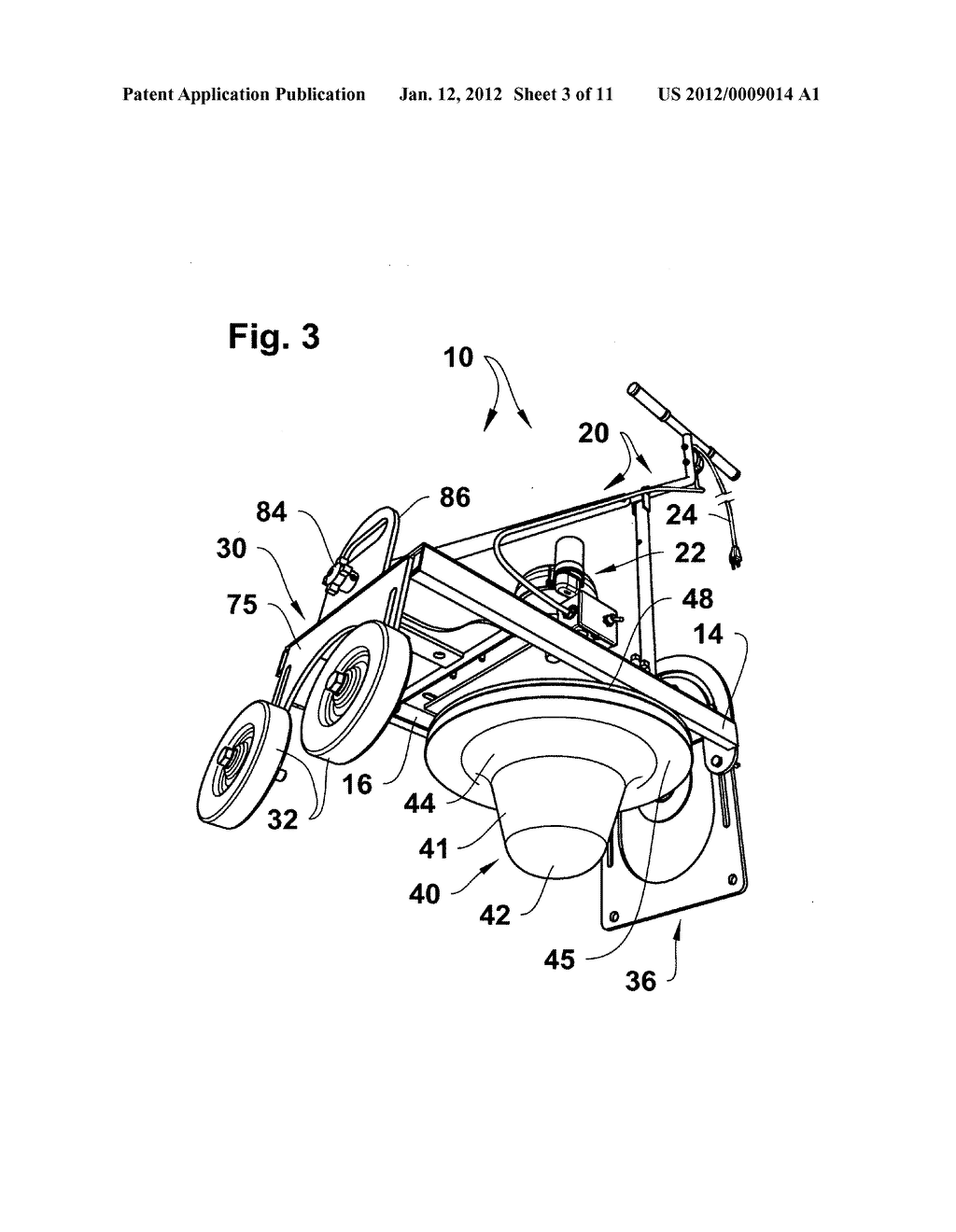 Hand-operated concrete curb forming machine - diagram, schematic, and image 04